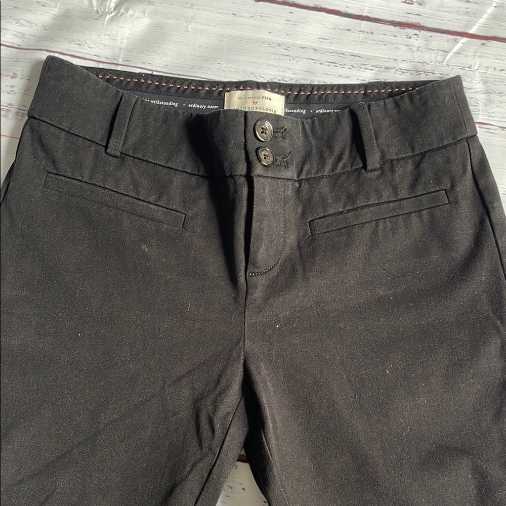 The essential SLIM by ANTROPOLOGIE Women’s Black Pants - Picture 3 of 7